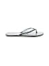 Dots Silver Teal Flip Flops Size 7 - 8 - photo 1