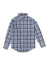 Janie and Jack 100% Cotton Checkered-gingham Blue Long Sleeve Button-Down Shirt Size 6 - photo 1