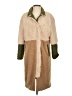 Anthropologie 100% Polyester Tan Coat Size 4 - photo 1