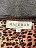 Hale Bob Animal Print Brown Long Sleeve Blouse Size L - photo 7