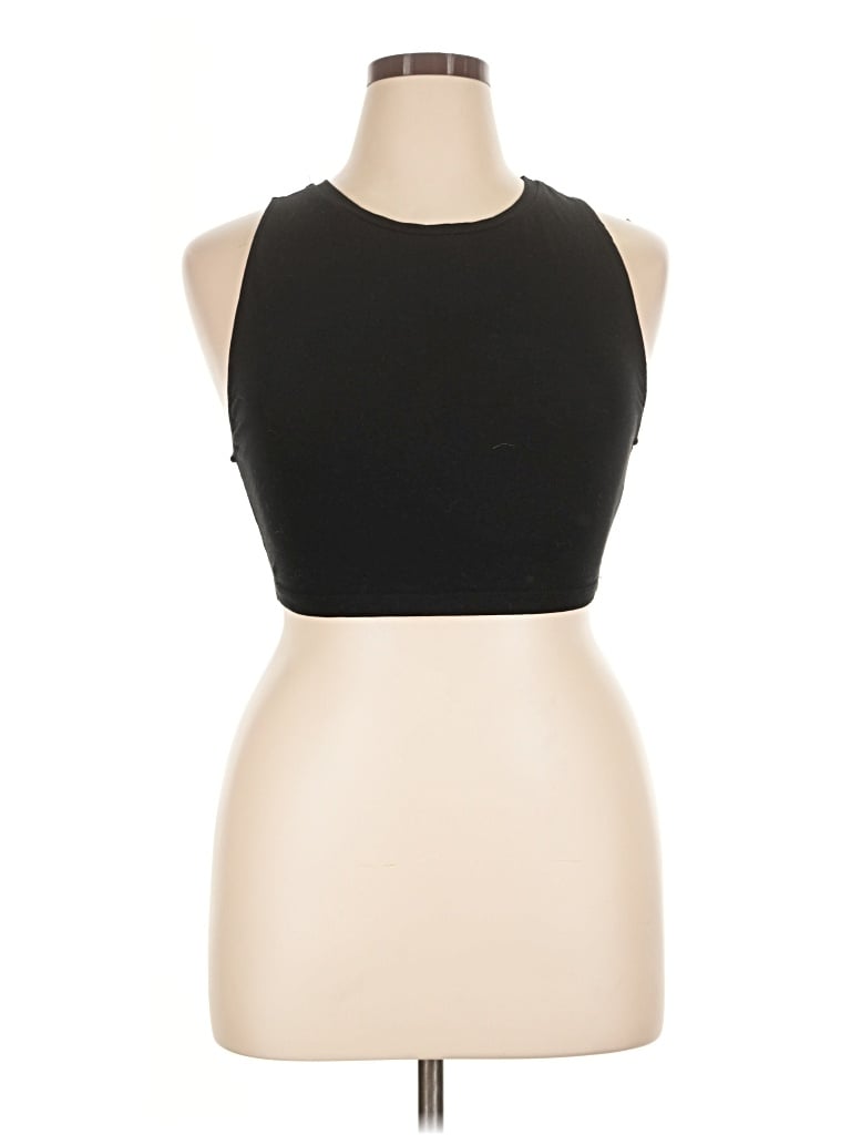 Pre-owned Zara Tank Top Black Halter Neckline Tops
