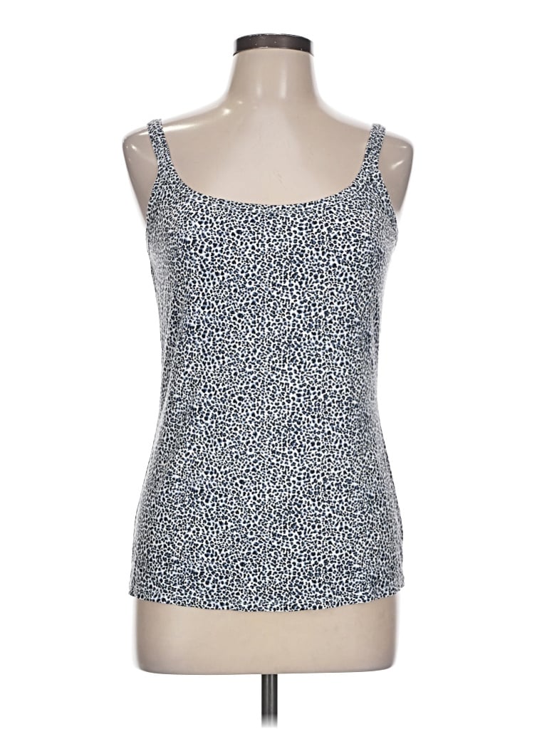 Pre-owned Jockey Tank Top Blue Strapless Neckline Tops