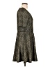 Gianni Bini Metallic Metallic Gray Casual Dress Size L - photo 4