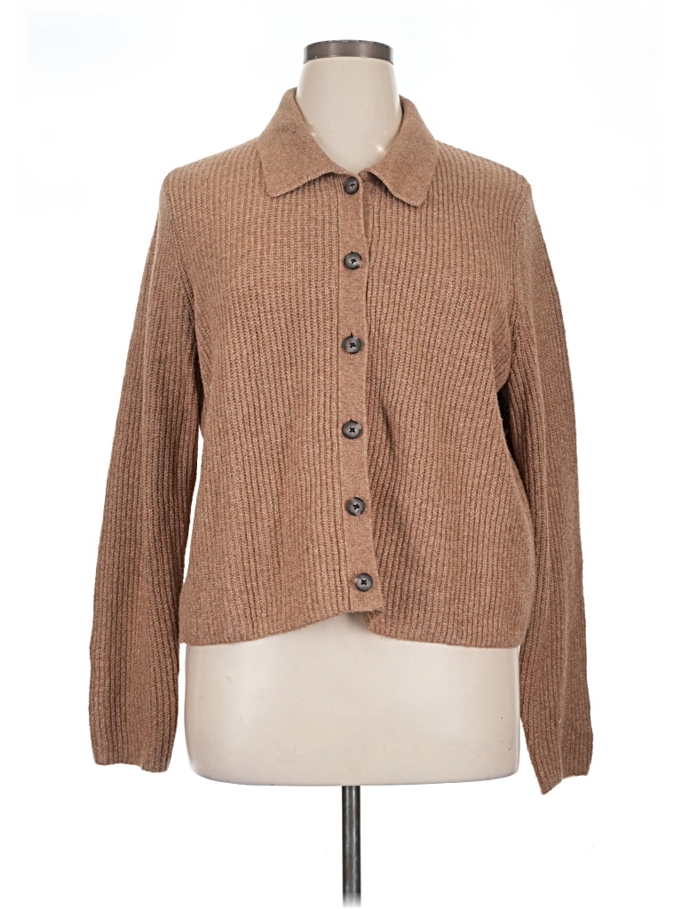 Pre-owned Old Navy Cardigan Sweater In Tan
