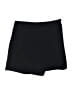 Express 100% Polyester Solid Black Skort Size 2 - photo 1
