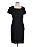 John Roberts Solid Black Casual Dress Size 10 - photo 1