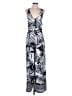 Julia Jordan 100% Polyester Graphic Black Jumpsuit Size 2 - photo 1