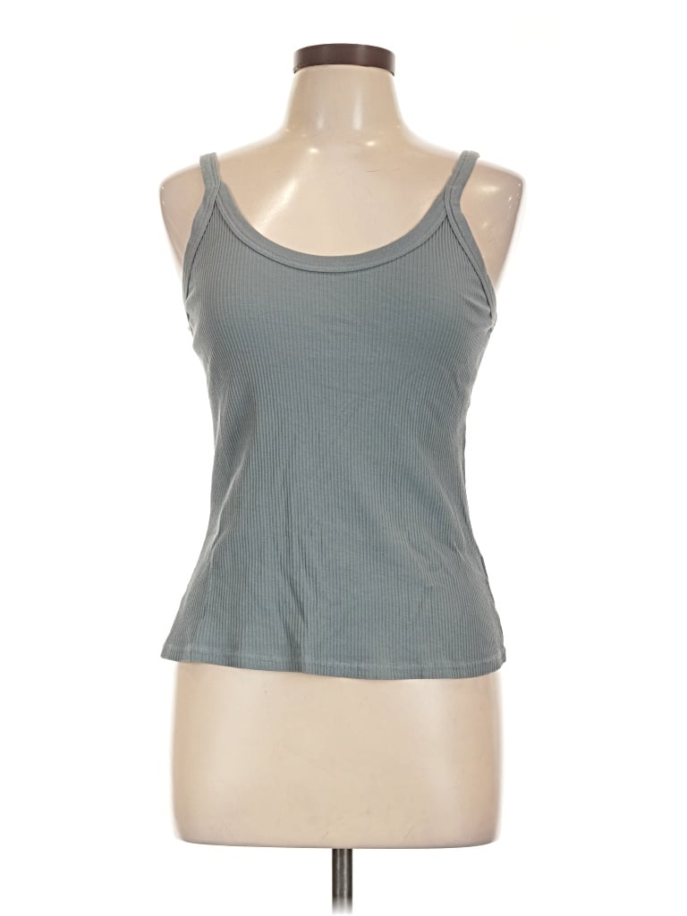 Lacausa Tank Top Gray Halter Neckline Tops