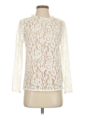 Morning Lavender Long Sleeve Blouse (view 1)