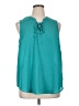Torrid Teal Sleeveless Blouse Size 1X Plus (1) - photo 1