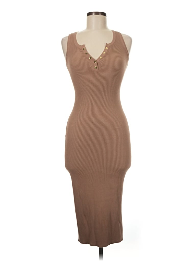 Pre-owned The Workshop Cocktail Dress In Brown