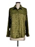 sweet generis 100% Polyester Animal Print Green Long Sleeve Blouse Size M - photo 1