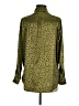 sweet generis 100% Polyester Animal Print Green Long Sleeve Blouse Size M - photo 2