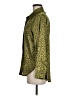 sweet generis 100% Polyester Animal Print Green Long Sleeve Blouse Size M - photo 5