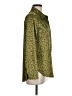 sweet generis 100% Polyester Animal Print Green Long Sleeve Blouse Size M - photo 4