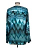 Zac & Rachel 100% Polyester Teal Long Sleeve Blouse Size L - photo 2