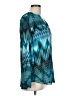 Zac & Rachel 100% Polyester Teal Long Sleeve Blouse Size L - photo 4