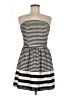 Double Zero 100% Polyester Stripes Black Cocktail Dress Size M - photo 1