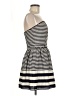 Double Zero 100% Polyester Stripes Black Cocktail Dress Size M - photo 4