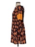 GB 100% Polyester Print Orange Casual Dress Size S - photo 5
