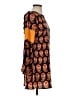 GB 100% Polyester Print Orange Casual Dress Size S - photo 4