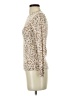 Banana Republic 100% Wool Animal Print Ivory Wool Pullover Sweater Size XXS - photo 5