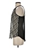 Chloe K 100% Polyester Gray Sleeveless Blouse Size S - photo 5