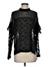 BCBGMAXAZRIA Black Long Sleeve Blouse Size S - photo 1