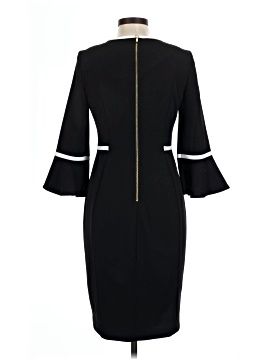 calvin klein black dress bell sleeve Calvin Klein Women's Chiffon Bell Sleeve Sheath Dress  Biggybargains