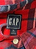 Gap 100% Cotton Plaid Red Long Sleeve Button-Down Shirt Size XL (tall) - photo 7