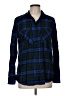 Express Plaid Blue Long Sleeve Button-Down Shirt Size M - photo 1