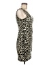 Aqua Animal Print Tan Cocktail Dress Size M - photo 4