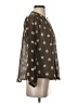 Zara Brown 3/4 Sleeve Blouse Size XS - photo 4
