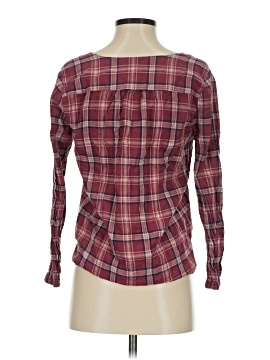 Madewell V-Neck Button-Down Shirt in Stratfield Plaid (view 2)