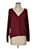 Timing 100% Polyester Burgundy Long Sleeve Blouse Size S - photo 1