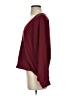 Timing 100% Polyester Burgundy Long Sleeve Blouse Size S - photo 5