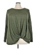 Bobeau Green Long Sleeve Top Size 3X - photo 1