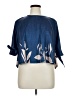 ChicMe Blue Short Sleeve Blouse Size 1X - photo 1