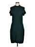 Apt. 9 Solid Green Casual Dress Size L - photo 1
