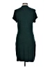 Apt. 9 Solid Green Casual Dress Size L - photo 2
