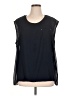 Calvin Klein 100% Polyester Black Sleeveless Blouse Size 1X - photo 1