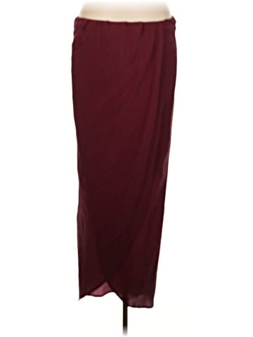 Olivaceous Silk Skirt (view 1)