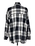 Old Navy 100% Cotton Plaid Gray Long Sleeve Button-Down Shirt Size L - photo 2