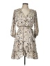 Gilli Animal Print Tan Cocktail Dress Size L - photo 1