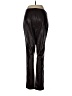 Halston 100% Polyurethane Metallic Black Brown Track Pants Size M - photo 2