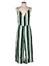 Lumiere 100% Rayon Stripes Green Jumpsuit Size M - photo 1