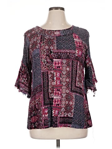 Tru Luxe Jeans 3/4 Sleeve Blouse (view 1)