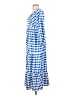 Assorted Brands 100% Polyester Checkered-gingham Blue Casual Dress Size S - photo 5