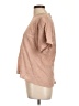 Wrap 100% Cotton Tan Short Sleeve Blouse Size 10 - photo 5