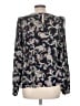 NANETTE Nanette Lepore 100% Polyester Paisley Black Long Sleeve Blouse Size L - photo 2